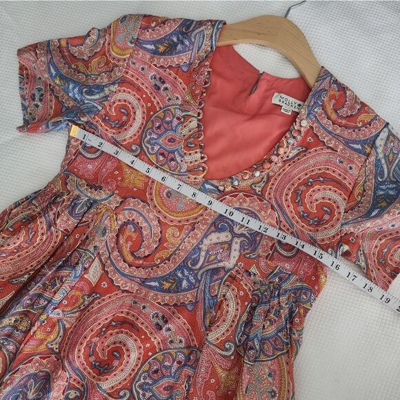 Molly Bracken Paisley bohemian coastal midi dress size small new - Picture 11 of 11
